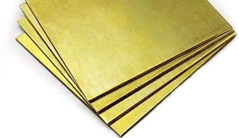 Folha de latão Huilun 99,9% Placa de metal de cobre de cobre pura para aeroespacidade, espessura: 0,5 placas de latão