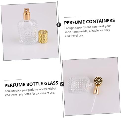 Esquema 3pcs perfume garrafa de vidro de vidro garrafas para óleos essenciais pulverizador de perfume de óleo