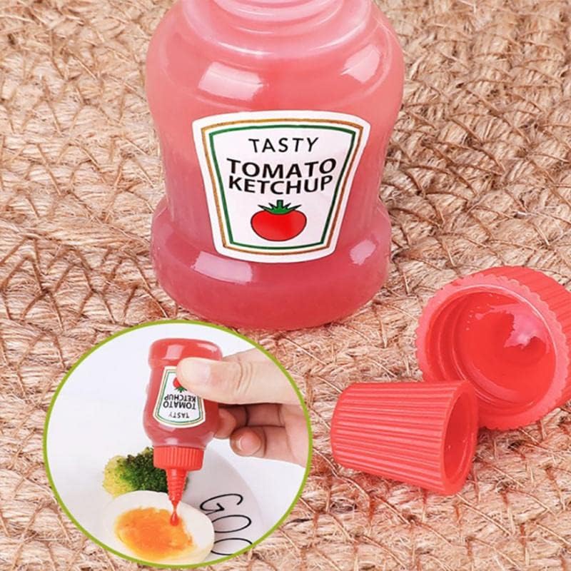 Weershun 2/3pcs Mini Squeeze Molho Ketchup Bottle portátil portátil Salada Recipiente Bento Temperura de caixa de armazenamento