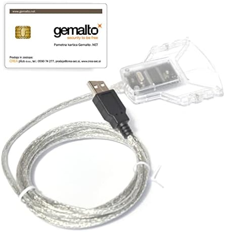 Gemalto Idbridge CT30 USB Smart Card Reader Writer CAC DOD ID Exército Governo Militar Governo Médico Eid Contato CARTO DE ACESSO COMUM