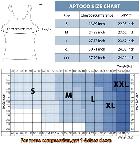 Camisas de compressão de Aptoco para homens emagrecem, Men Body Shaper Fajas para hombres sub -camiseta para a ginecomastia masculina