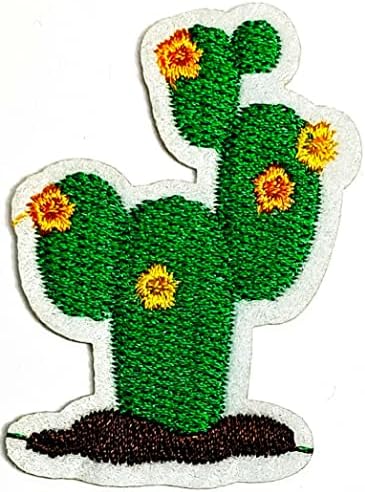 Hho Patch Conjunto de 3 peças. Pretty cactus patch cactus deserto planta de flor sudoeste desenho animado crianças