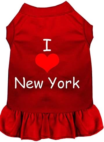 Mirage Pet Products 58-07 xxxlrd Red I Heart New York Dress Dress, 3x-Large