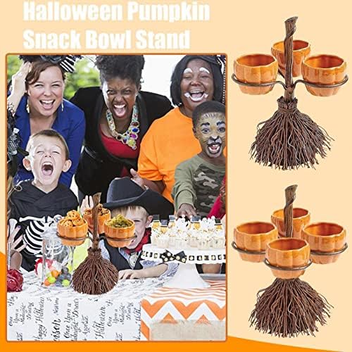 Badjas Halloween Candy Bowl Pumpkin, Candy Holder Bowl Halloween Party Favor Supplies, Halloween Serviço de pratos, alimentos