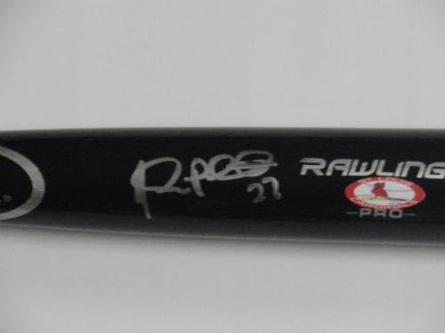 Jhonny Peralta assinou a Rawlings Bat St. Louis Cardinals Proof - Bats MLB autografados