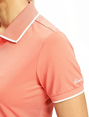 Camisas de pólo hiverlay para mulheres colarinhas de golfe camuflado tampos slim fit upf 50+ fit seco de umidade wicking