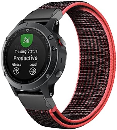 Ilazi 22mm 26mm de nylon tira para Garmin Fenix ​​7 7x 6 6x Pro Fenix ​​5 5x mais 3 3HR Forerunner 935 945 D2 Bravo Redução