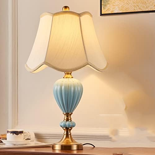 Liruxun estilo europeu lâmpada luminária de cabeceira lâmpada de cabeceira quente American Ceramic Table Bedroom Lâmpada Estudo