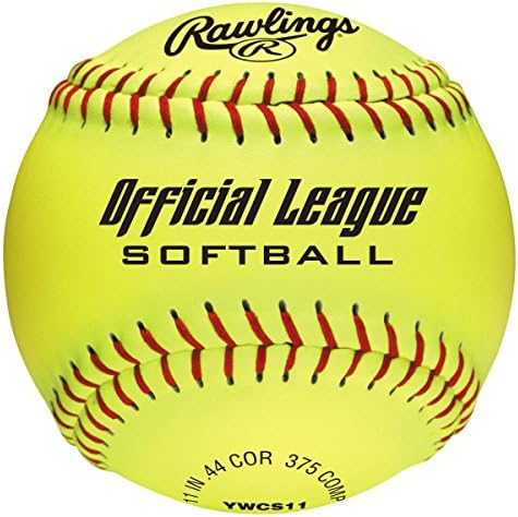 Rawlings Dura-hyde Worth Cork Softballs, 6 contagem