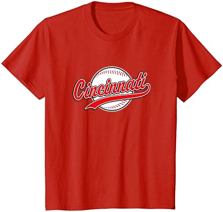 Cincinnati Tee Vintage Baseball Retrô Retro Design T-shirt