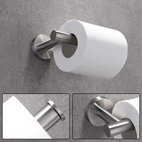 Tityyiko tocador de papel higiênico Níquel escovado Sus304 Aço inoxidável Moderno de papel de papel de rolo de parede RACK