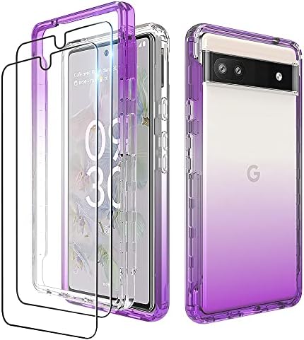 Dzxouui para o Google 6A Case com [2 pacote] Protetor de tela, estojo Pixel 6A, pára -choques de choque de choque