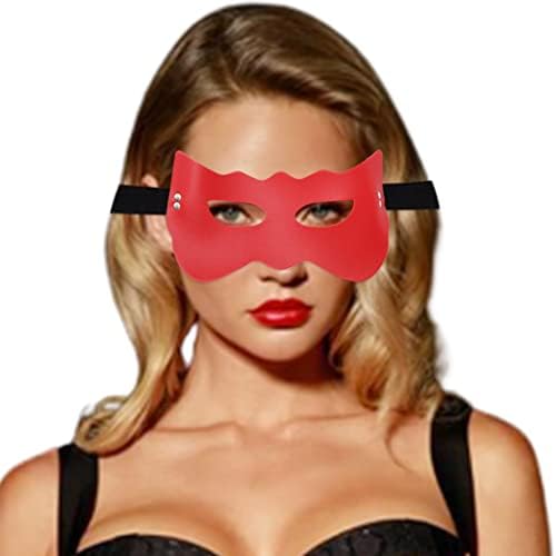 Máscara de couro de Barode Blackfold Black Sexy Masks Masks Elastic Band Cober Cosplay Cosplay Festume Acessório para Mulheres