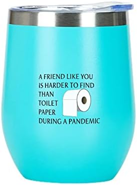 Um amigo como você é mais difícil de encontrar do que um copo de papel de quarentena engraçado de papel higiênico Copo de caneca