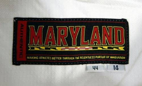2014 Maryland Terrapins 90 Game emitiu White Jersey 44 335 - jogo da faculdade usada