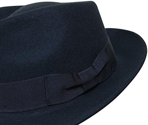 Premium Doyle - Lágrima Fedora Hat - de lã Felta - esmagável para viagens - resistente à água - unissex