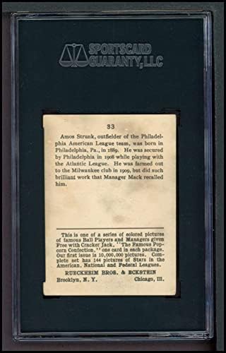 1914 Cracker Jack 33 Amos Strunk SGC SGC 4.50