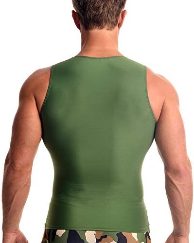 Insta Slim Men's Compression Tampo - Tanque muscular do modelamento do corpo emagrece