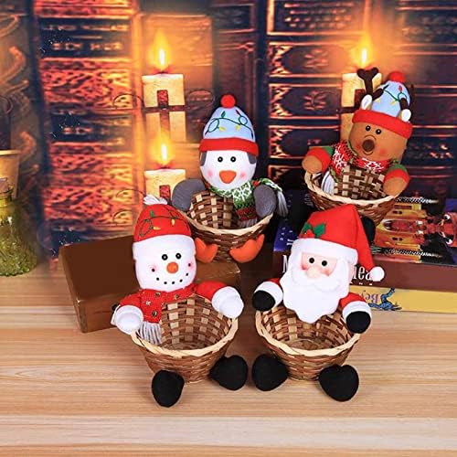 Cesta de cestas de doces de Natal Papai Noel Rena de Rena
