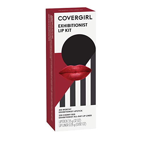 Kit de lábio exibicionista da CoverGirl, beijo de caramelo, 2 contagem