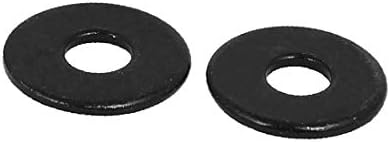 X-dree m3 x 10mm x 1 mm Belas planas de zinco preto Gaskets espaçadores 300pcs (m3 x 10 mm x 1 mm negra zincado planas arandelas