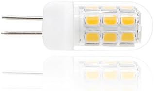 XRZT 120V G4 LED BULBO DIMMÁVEL 30-35W BULBO DE HALOGEN Equivalente, branco quente 3000k 3W G4 Base bi-pino LED BULBE, 5-PACK