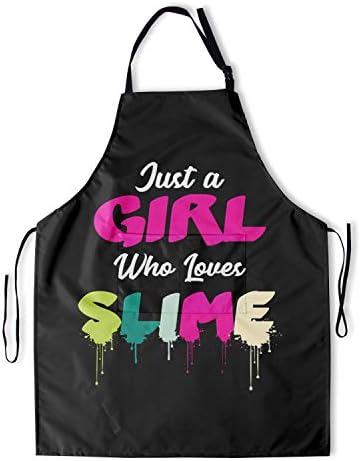 Mweet Funny Slime Apron com 2 bolsos Aventais de cozinha de moda Avental à prova d'água para homens cozinhando churrasco de churrasqueira