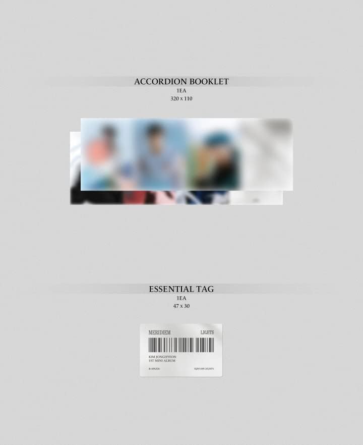 NU'est Kim Jonghyeon Meridiem 1º Mini Álbum Meta plataforma Versão Case+Álbum PhotoCard+PhotoCard+Acordeão