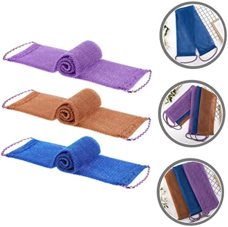 Fomiyes 3pcs toalhas corporais africano lavador de corpo africano toalha portátil comprimento prolongado arruelas bucha de traseiro