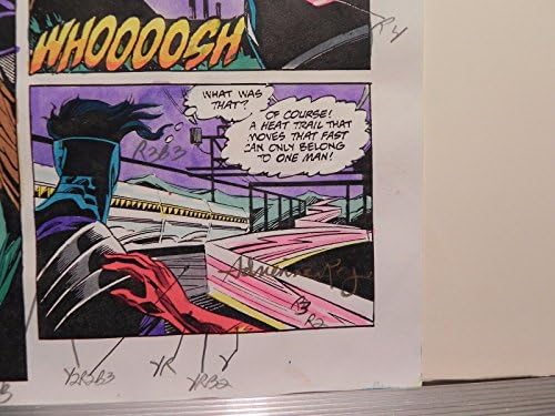 DC Vintage Superhero Flash Anual 5 Guia de cores assinada por Adrienne Roy PG36