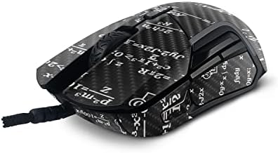 Mightyskins Fibra de carbono Compatível com a SteelSeries Rival 5 Mouse de jogos - Matemática | Acabamento protetor de fibra