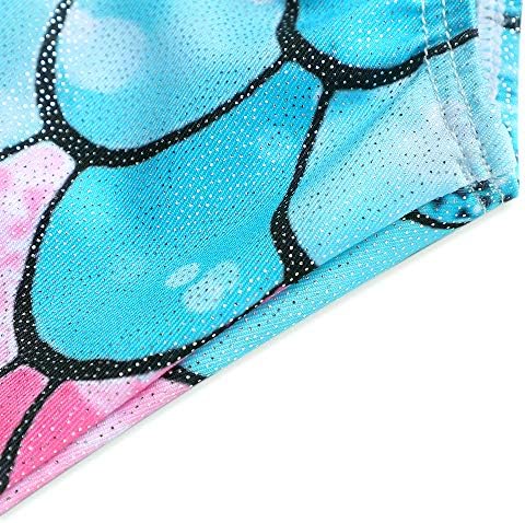 KidsParadisy Letard for Girls Ginástica com shorts Sparkle Girls Roupet Ginástica Bikeard Ginástica para meninas de 3