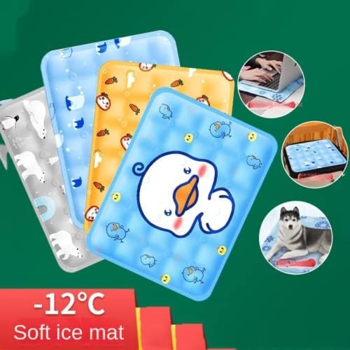 Summer Pet Ice Pad, tecido frio de 32 poliéster, sensação fresca melhorada em 35%, gato de gato de cachorro gel de