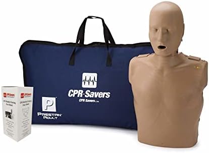 CPR Savers Prestan Professional CPR Training Manikin com o monitor de feedback AHA 2019 e os escudos de face