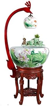 Vaso de peixe vaso de aquário tanque de peixes armário de cerâmica lótus tanque dourado tanque piso a teto tanque de