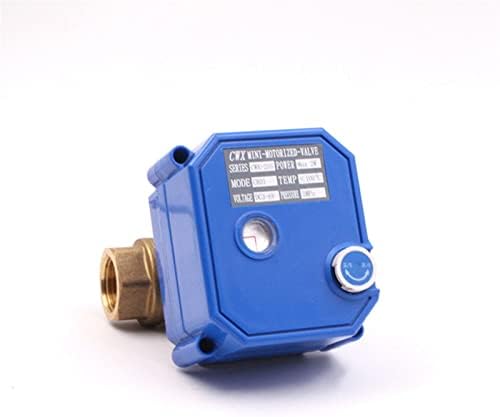 Válvula de esfera motorizada Brass de 2/3 de passagem com interruptor manual AC220V DC24V DC12V ADC9-24V 1PCS