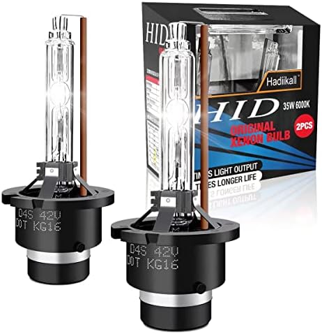 D4S Xenon hid os faróis lâmpada - 6000k 35W Bulbo de substituição de feixe baixo alto - 300% mais brilhante - pacote de 2