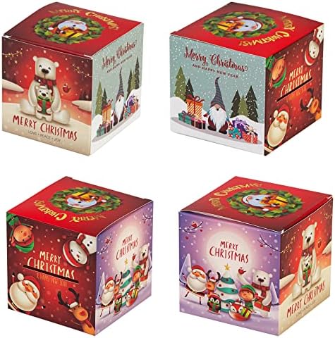 500 PCs Adesivos de Natal, etiquetas de presente de natal ， Nome de nome adesivo Tags de Natal Adesivos de papel com 8 designs