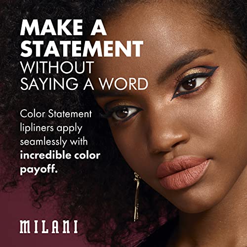 Milani Color Declaration Lipliner - Lápis de lábio sem crueldade rosa para definir, moldar e encher lábios