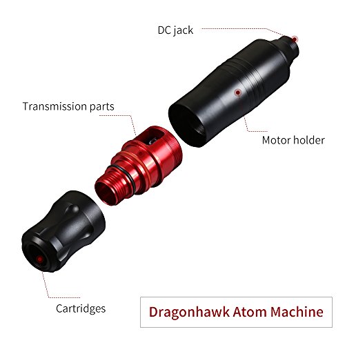 Dragonhawk Atom Rotary Tattoo Machine Japan Motor for Tattoo Artists