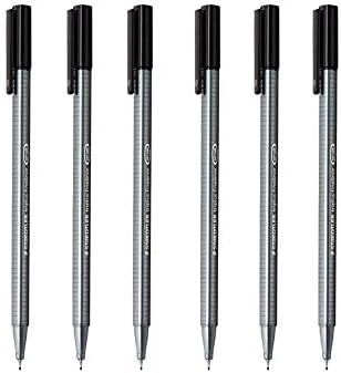 Staedtler Triplus FineLiner Black 0,3mm - pacote de seis