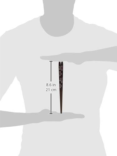 1 par 38895 pauzinhos, feitos no Japão, Daisho, preto, 9,3 polegadas