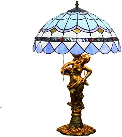 Lâmpada rústica de mesa de mesa de estilo Tiffany 16 Tiffany Siltoned Table Table Lamp