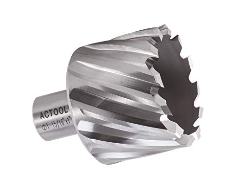 Actool 1-15/16 Diâmetro × 1 Profundidade de corte HSS Cutter anular com 3/4 '' Weldon Shank