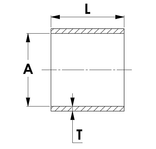 HPS 4.25 ID, 3 Comprimento, mangueira de acoplador de silicone, alta temperatura reforçada com 4 camadas, 65 psi