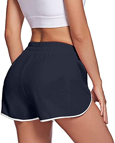 Shorts casuais para mulheres de verão alta de cintura