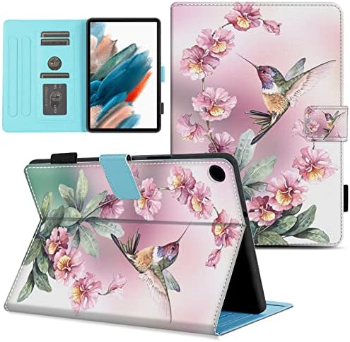 Honnky para Samsung Galaxy Tab A8 Case 2022 de 10,5 polegadas, capa floral de beija -flor para Galaxy Tab A8 10.5 2022, Aviso