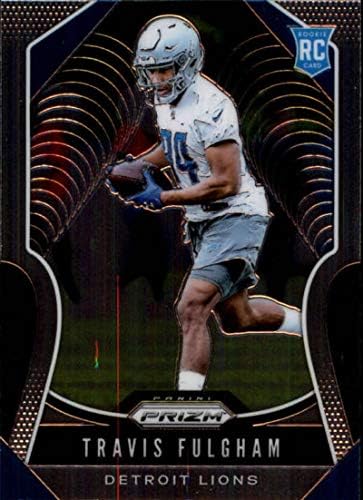 2019 Panini Prizm 359 Travis Fulgham RC Rookie Detroit Lions NFL Futebol Card