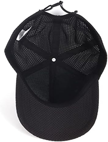 Zylioo Cap de beisebol de malha extra grande, bonés esportivos de grande ajuste, chapéu de corrida estruturado para cabeças grandes 21,5 -24,5