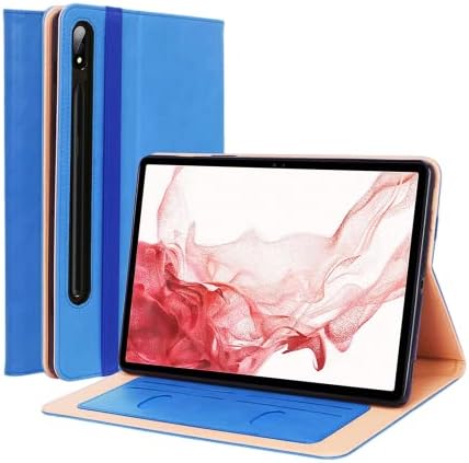 Capa de tablet de couro multifuncional de luxo com tampa de cartões de correia de mão dobrável, para Samsung Galaxy A7